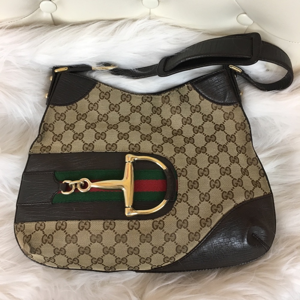 Authentic Gucci Hasler Horsebit Hobo